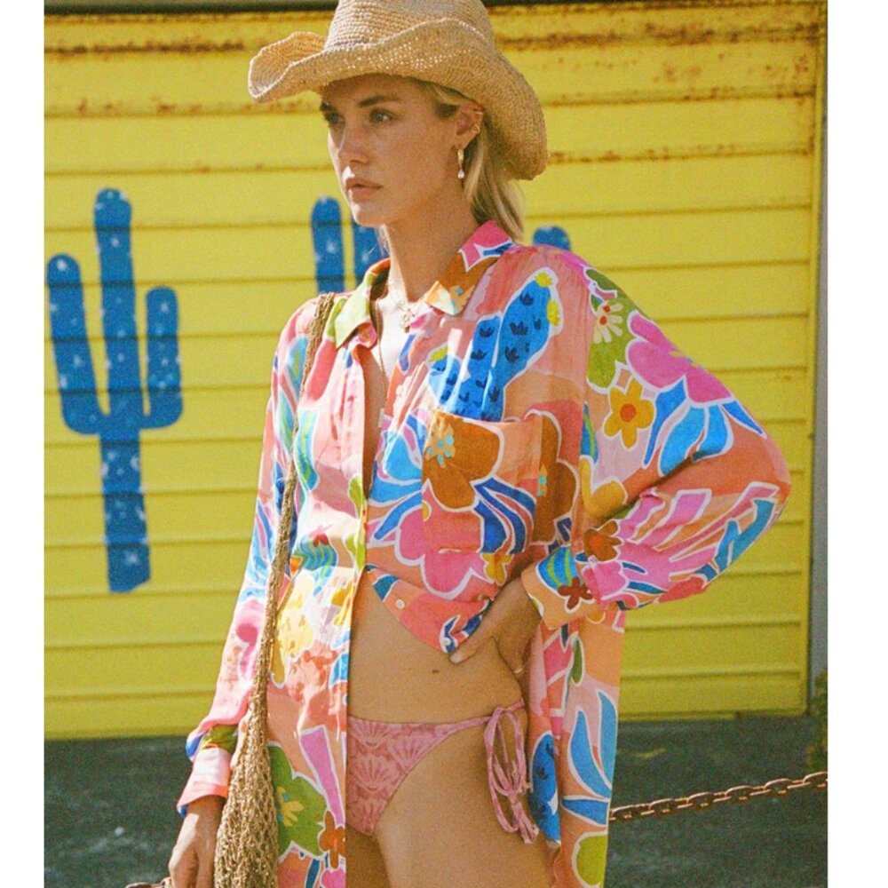 Spell Margi Hour shirtdress, Med